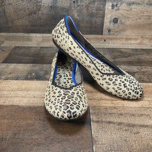 Rothys The Flat Round Toe in Cheetah Animal Print Size 10